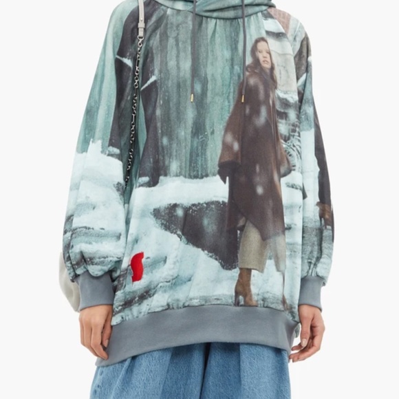 Undercover Suspiria-print cotton hooded sweatshir - Picture 3 of 3